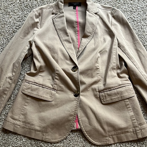 Talbots khaki blazer - Picture 2 of 5